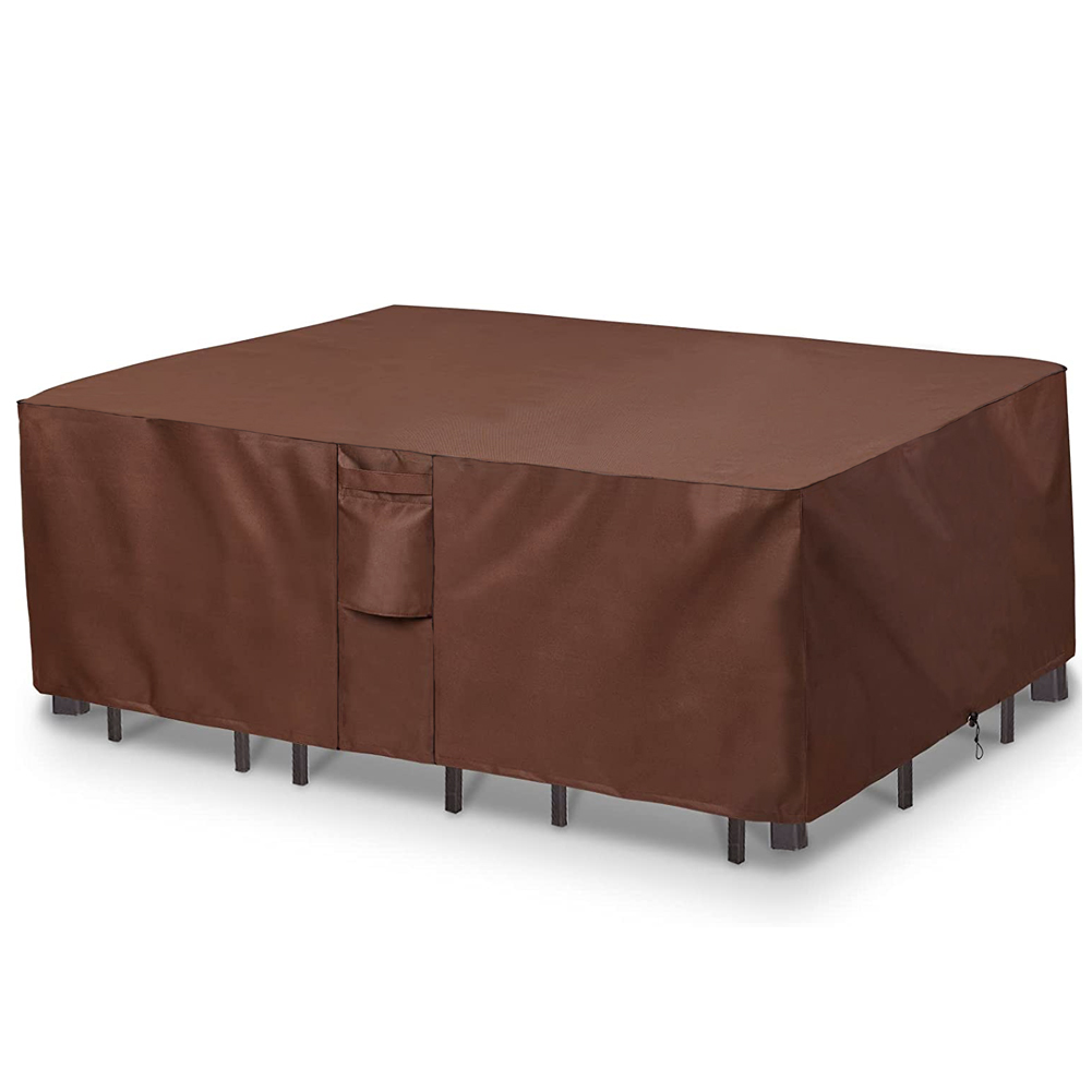 Outdoor Furniture Design - 屋外用防水ガーデンファニチャーカバー,茶色の420dガーデンファニチャーカバー,防風,uv保護,ソファテーブルチェア用