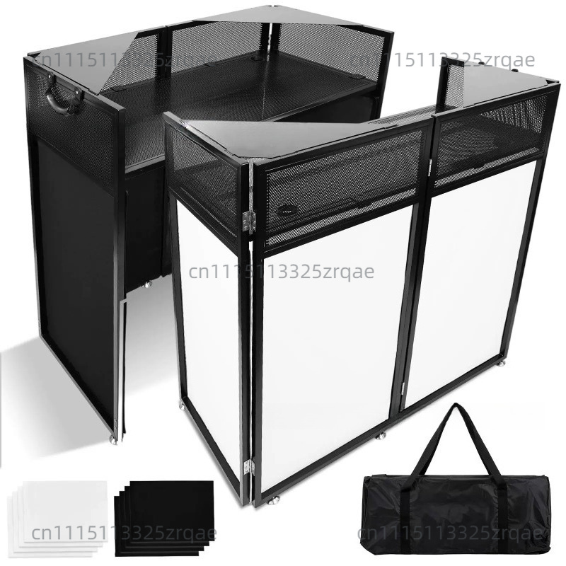 Outdoor Furniture Design - カスタムデザインの明堂ステージブース折りたたみ式スタンドLEDステーションモバイルフレキシブル折りたたみDJミキサートラスデッキテーブル