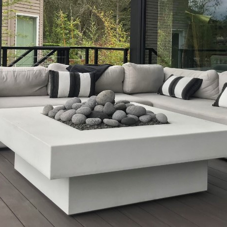 Outdoor Furniture Set With Fire Pit - 屋外ソファセット焚き火台テーブルカスタムメイド屋外家具パティオ焚き火台プール焚き火鉢/焚き火台