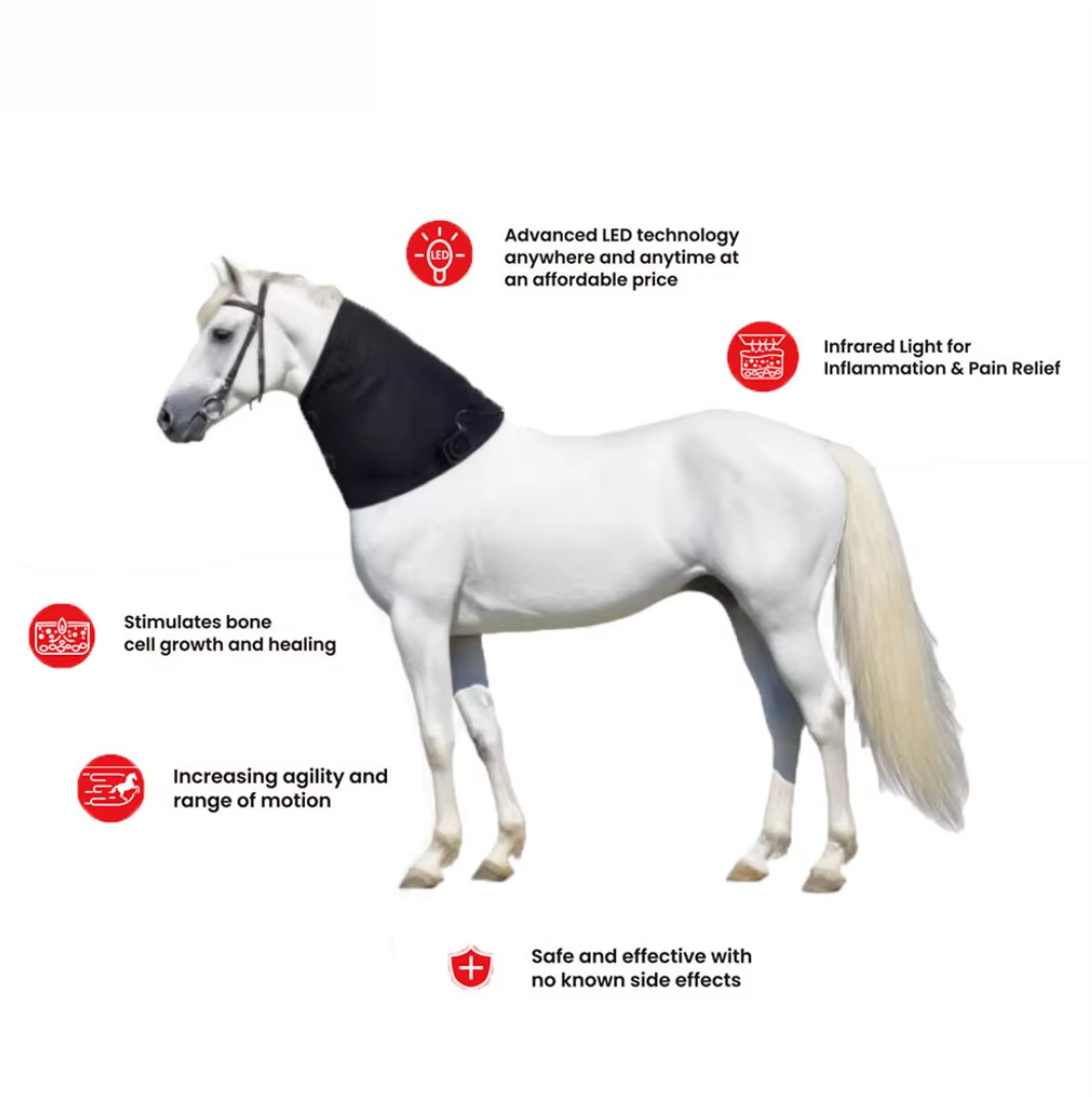 Outdoor Furniture Target - 赤色光による首部照射用獣医用器具 赤外線療法ブランケット 競馬 馬術用ラグ ヘルスケア
