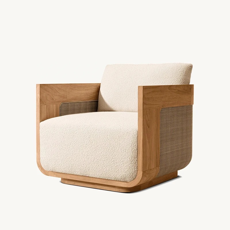 サンビーチラウンジチェア＆デイベッドセット、チーク材ラタン製 - Outdoor Furniture Teak のレビューと価格