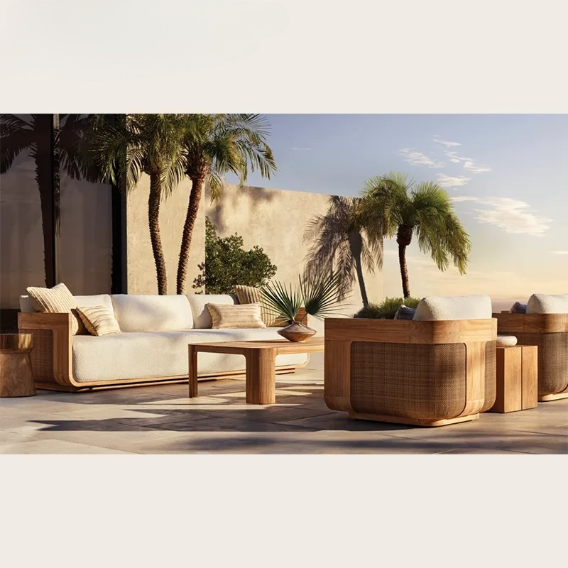 屋外チークソファセット ガーデン家具 スイミングプール ガー - Outdoor Furniture Teak のレビューと価格