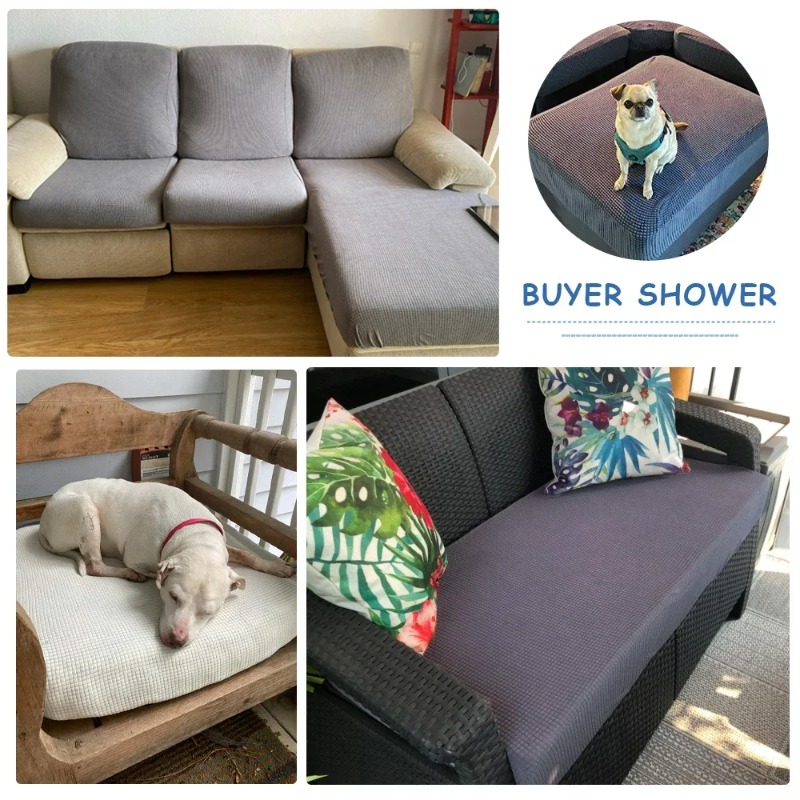 1PC 防水ソファシートクッションカバーポーラーフリースソフ - Outdoor Furniture Kids のレビューと価格