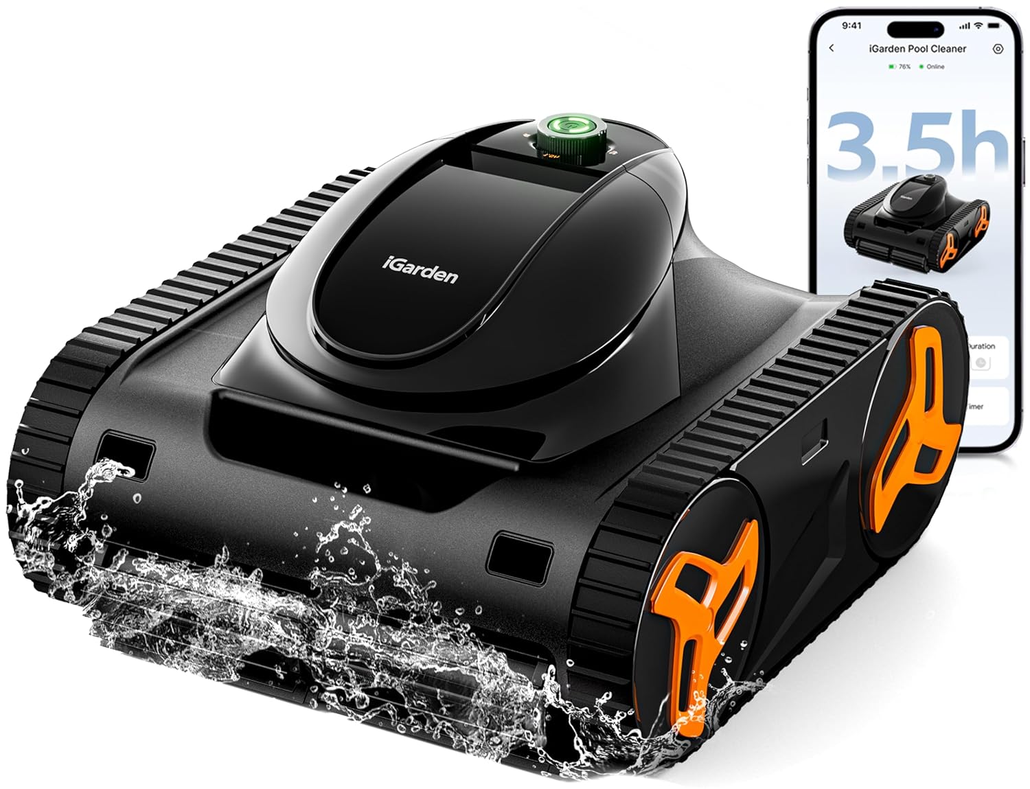 ロボットプールクリーナーKNシリーズ、稼働時間210分、スマ - Outdoor Furniture European のレビューと価格