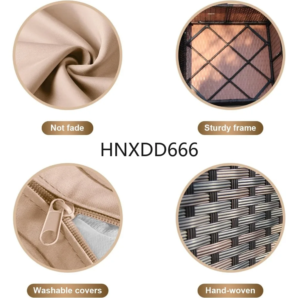 7点セットのパティオ家具セット、ファイヤーピットテーブル付き - Outdoor Furniture Set With Fire Pit のレビューと価格