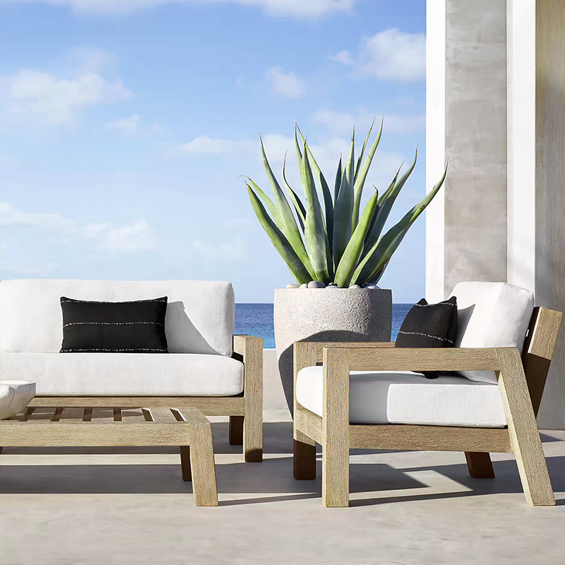 高級防水モダンガーデン家具セット チーク材パティオセクショナ - Outdoor Furniture Teak のレビューと価格