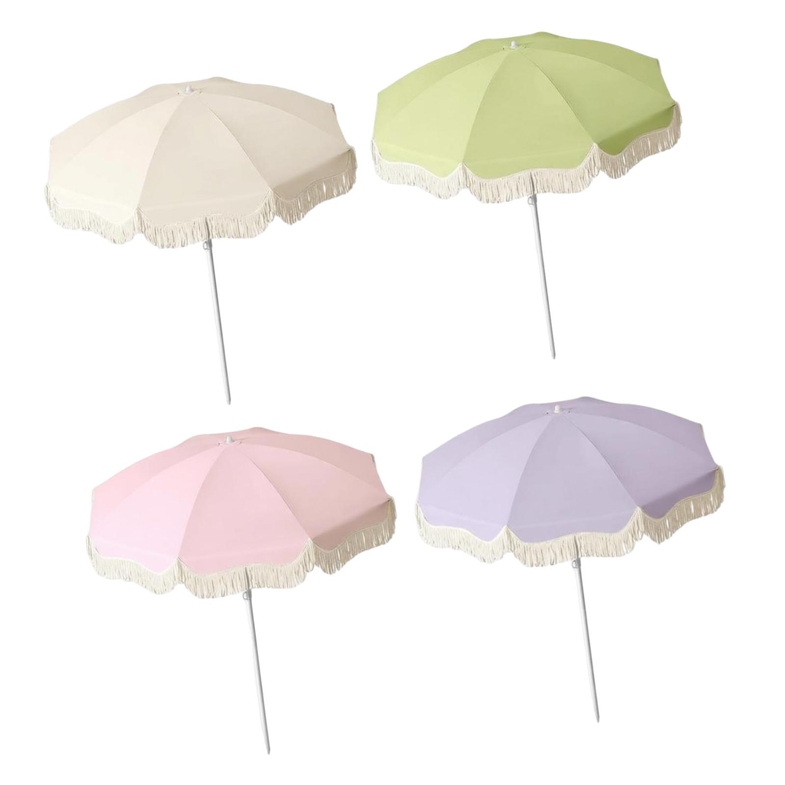 フリンジパティオ傘 UPF50 プラス日焼け防止芸術的なパラ - Outdoor Furniture Plus のレビューと価格
