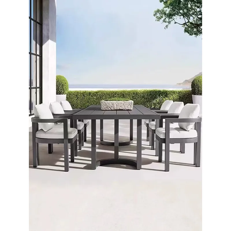 北欧風チーク材ダイニングセット 1テーブル6脚 無垢材 ガー - Outdoor Furniture Teak のレビューと価格