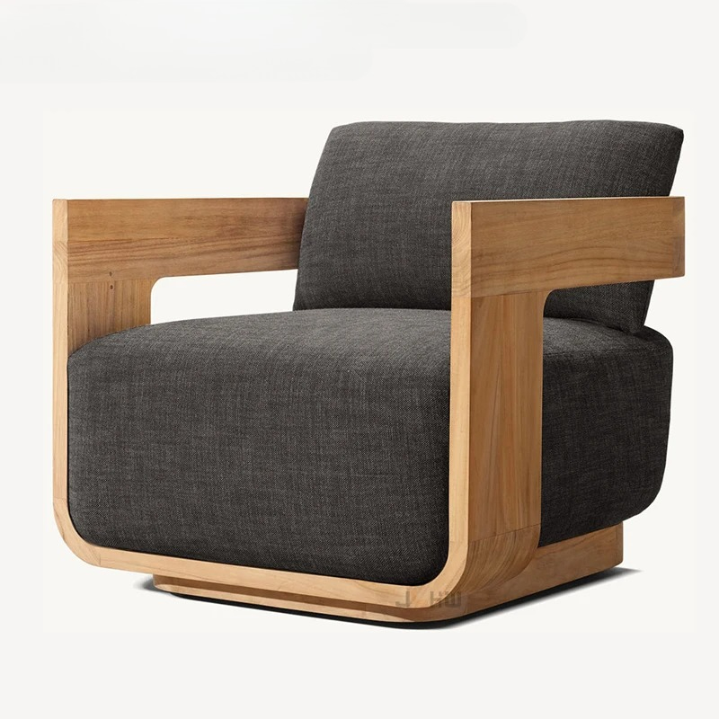 ソファ、防水UV耐性クッション付き、屋外木製家具、カスタマイ - Outdoor Furniture Teak のレビューと価格