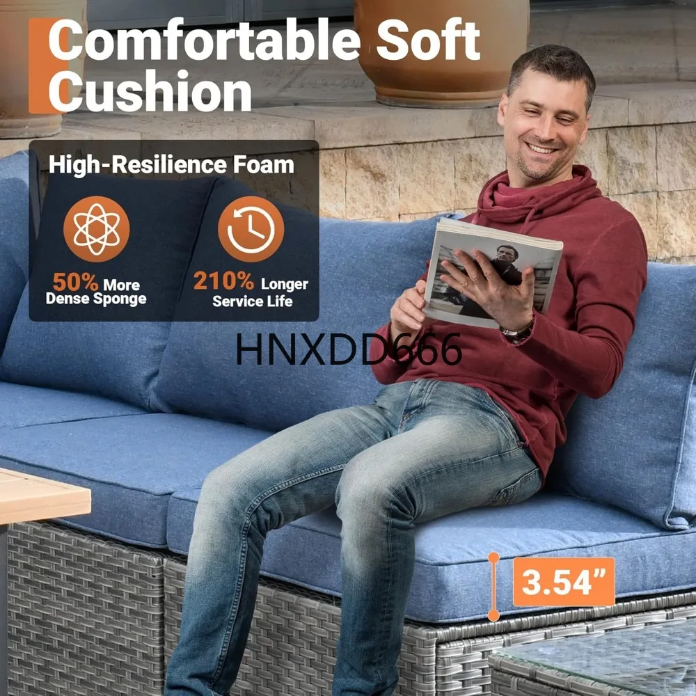 屋外用8点パティオ家具セット（ファイヤーピットテーブル、会話 - Outdoor Furniture Set With Fire Pit のレビューと価格