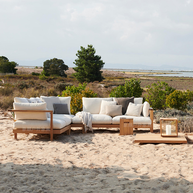 チーク材セットの中庭バルコニー、防水・耐候性家具、テラス屋外 - Outdoor Furniture Teak のレビューと価格