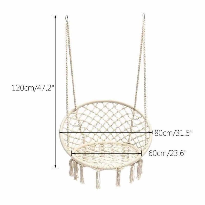 2025 北欧ガーデン手作りニットラウンドハンモック屋外屋内 - Outdoor Furniture Kids のレビューと価格